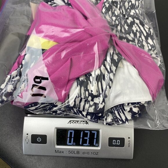 Eliza J Women's Printed Fit and Flare Dress Size 2 NWT Multicolor Striped Tie - Picture 10 of 10